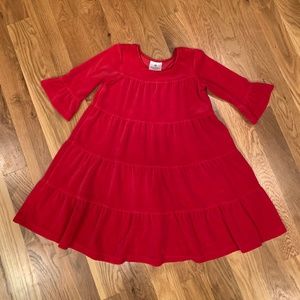 hannaAndersson Girls Holiday Dress size 5